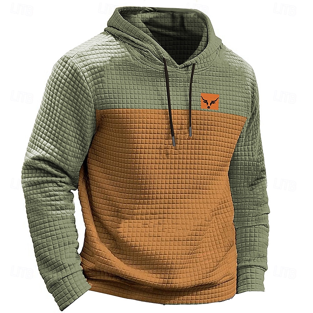 Halloween Hombre Calabaza manos Sudadera Sudaderas Sudadera con capucha de gofres Vacaciones Moda Manga Larga Con Capucha Vacaciones Víspera de Todos los Santos Azul Piscina Verde Trébol Bolsillo 2025 - $34.99 –P3
