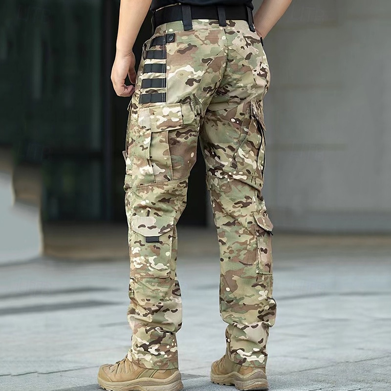 Voor heren Combatbroek Cargohosen Wandelbroek Militair Buiten Normale pasvorm Winddicht Ademend Sneldrogend Broeken / Regenbroek / Overbroek Zwart Camouflage Jagen Klimmen Kamperen / wandelen 2025 - $72.99 –P5
