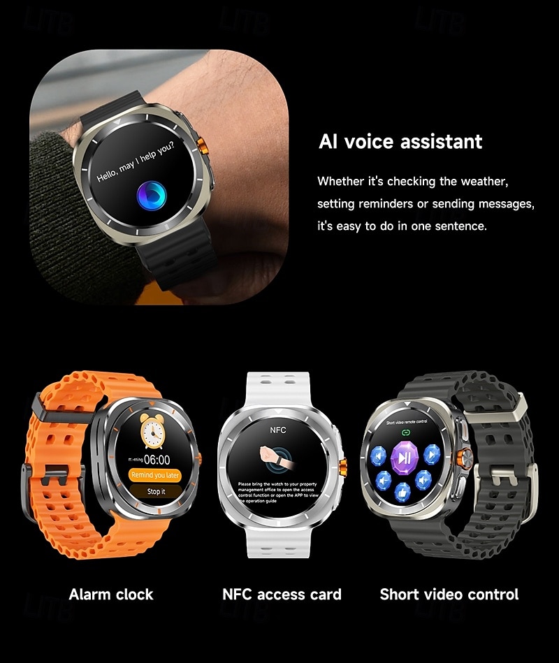 2025年 スマートウォッチ 1.45インチ スマートウォッチ フィットネス ランニングウォッチ Bluetooth 歩数計 通話リマインダー アクティビティトラッカー Android iOS対応 女性 男性 長時間待機 ハンズフリー通話 防水 コレクション – $61.99 –P15
