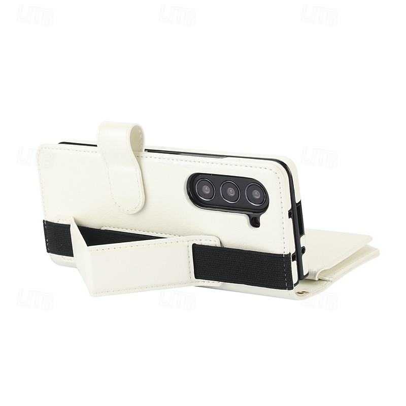 telefono Custodia Per Samsung Galaxy Piegatura a Z 7 Z Fold 6 Z Fold 5 Z Fold 4 Z Fold 3 Custodia Portafoglio con Supporto Magnetico Cerniera Retrò TPU Pelle PU del 2025 a $33.99 –P7