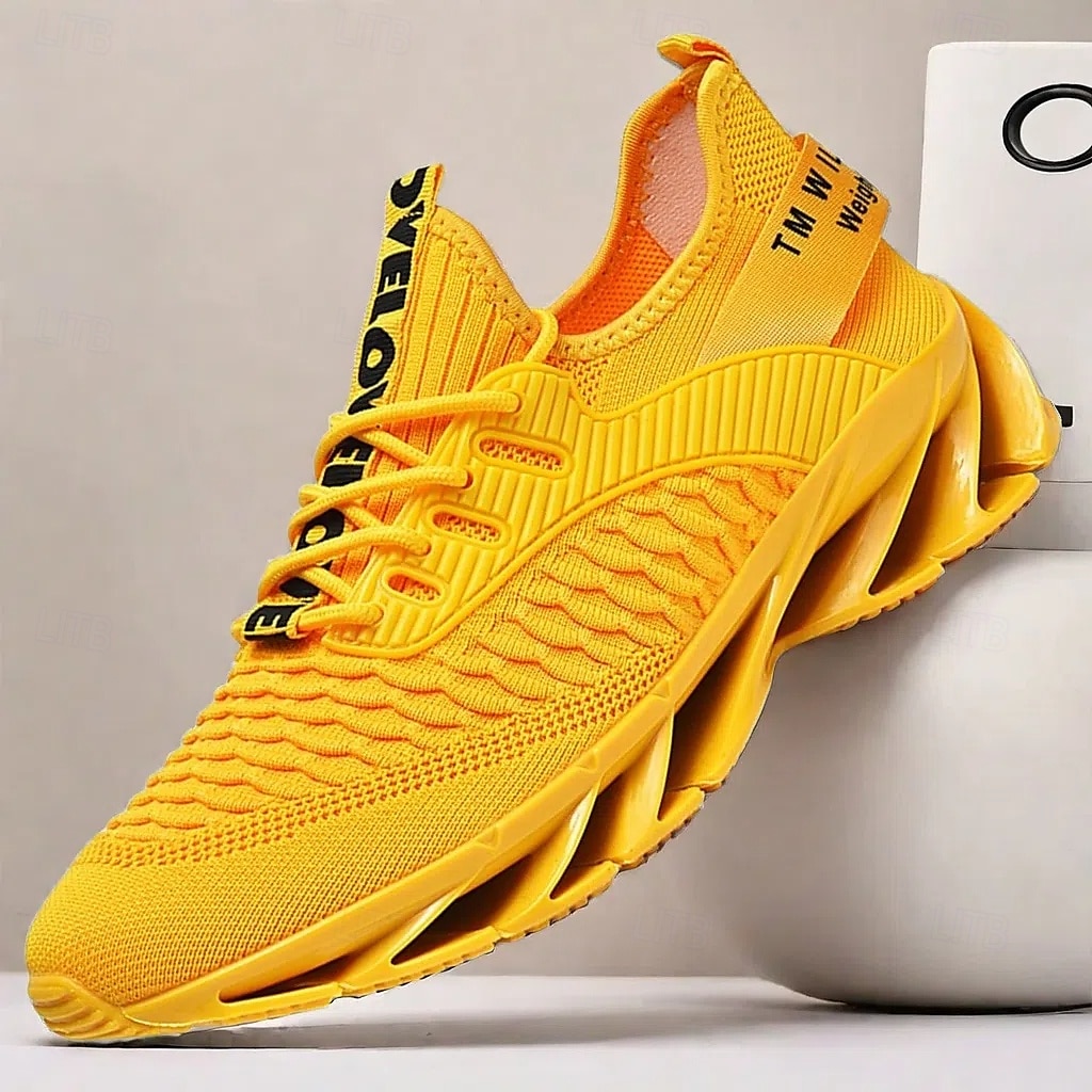 herenmode hardloopsneakers, lichtgewicht ademende sportschoenen met unieke blade-zool, ideaal voor de sportschool, hardlopen en streetwear 2025 - $46.99 –P2