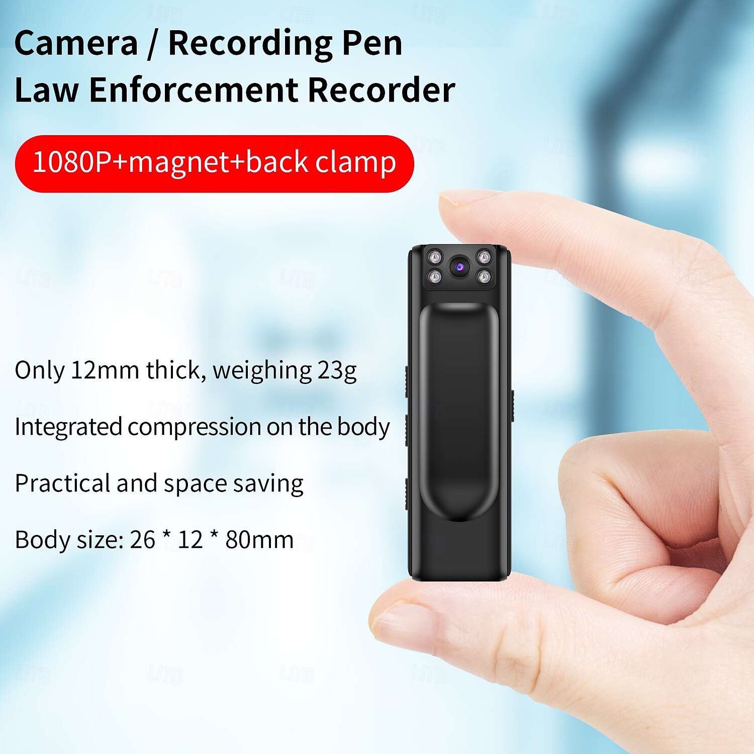 Aktionskamera Tragbar Wiederaufladbar Bild- und Videofunktion aufzeichnen Mini CMOS-Sensor 1080p 128 GB Geländerad 2025 - $21.99 –P3