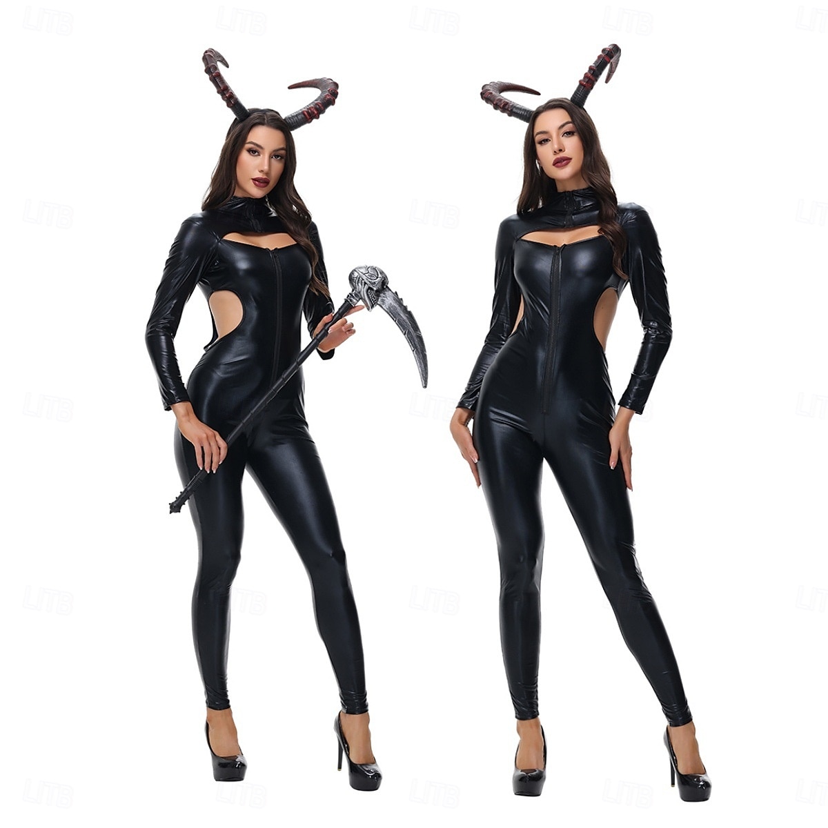 Čert Valpuržina noc Cosplay kostým Kostým na Večírek Maškarní Dospělé Dámské Úbory cosplay Výkon Párty předvečer Všech svatých Plesová maškaráda Jednoduchý karnevalový kostým 2025 - $43.99 –P1
