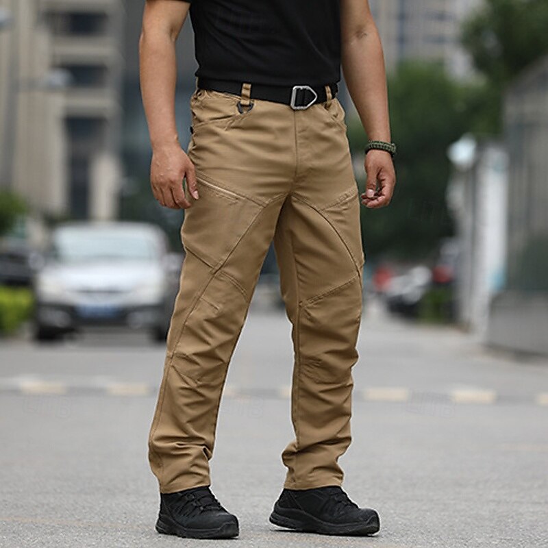 Bărbați Pantaloni Cargo Pantaloni tactici Pantaloni Παντελόνι πεζοπορίας Nasturi Multi Buzunare Simplu Purtabil În aer liber Zilnic Camping și drumeții Modă Clasic Sötét khaki Negru 2025 - $25.99 –P10
