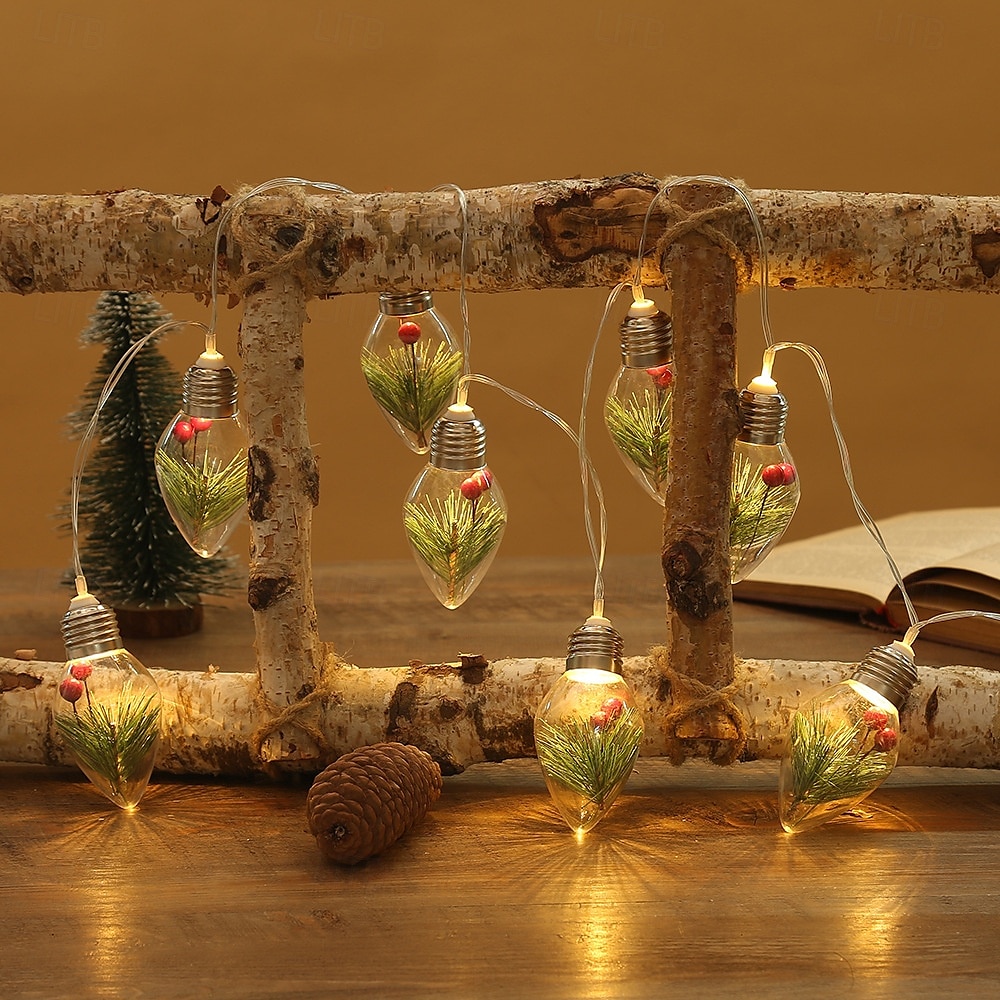 Guirlande lumineuse de Noël avec ampoules, flocons de neige, roses, 1,5 m, 10 LED, alimentée par batterie, décoration intérieure et extérieure pour la maison, fête du Nouvel An, décoration d'arbre de de 2025 ? $15.99 –P5