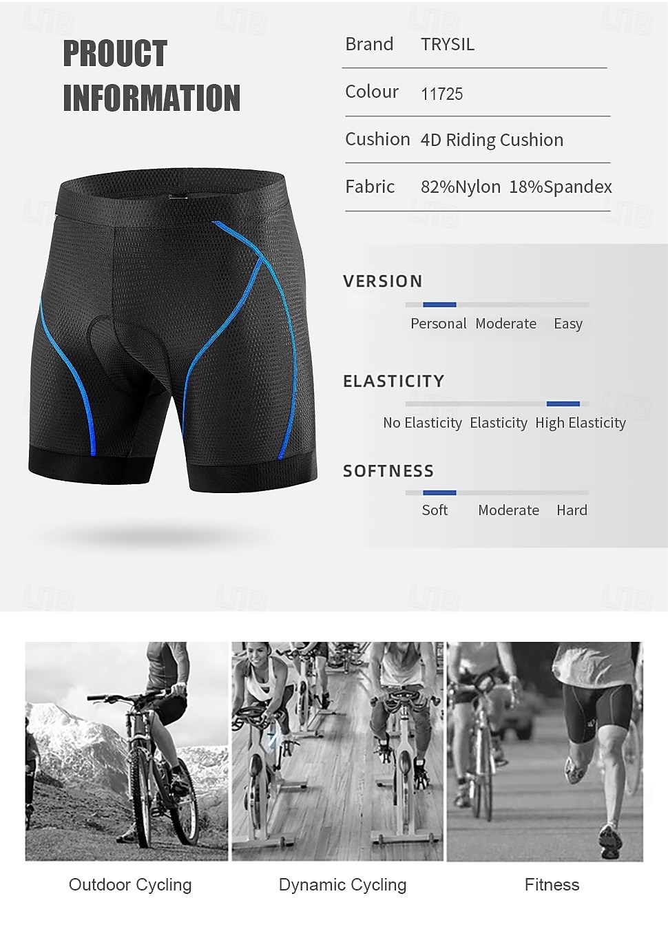 Herr Cykelbyxor Cykelshorts Vadderade cykelbyxor Cykel Shorts Underdelar Formsydd sporter Torkar snabbt Andningsfunktion Svart Svart / röd Kläder Cykelkläder 2025 - $25.99 –P6