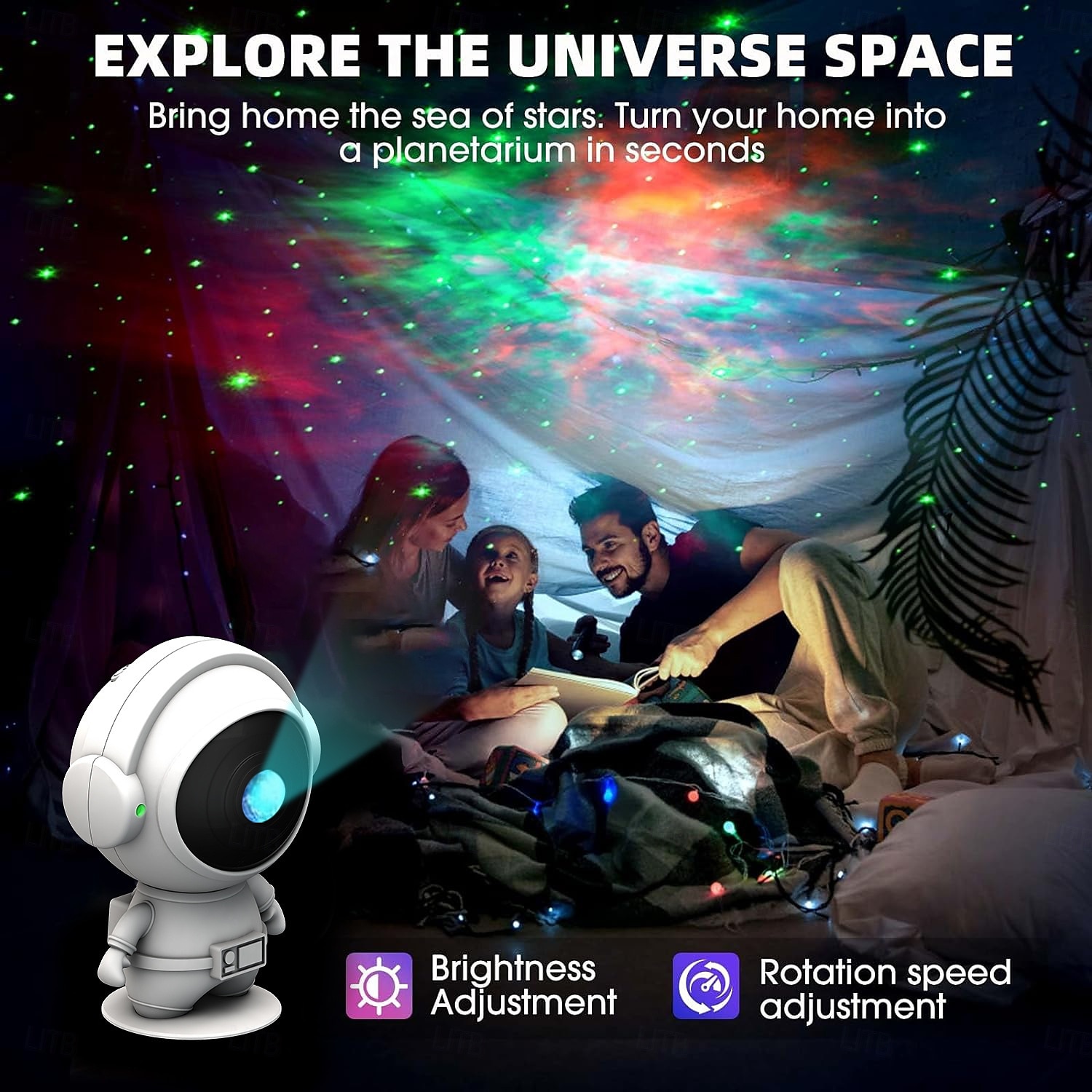 2025年 LEDスマートライト アストロノート星空プロジェクションランプ、星のレーザープロジェクターリモコン付き、夢のような雰囲気を作るための完璧なギフト、アストロノートテーマのデコレーション  コレクション – $29.99 –P6