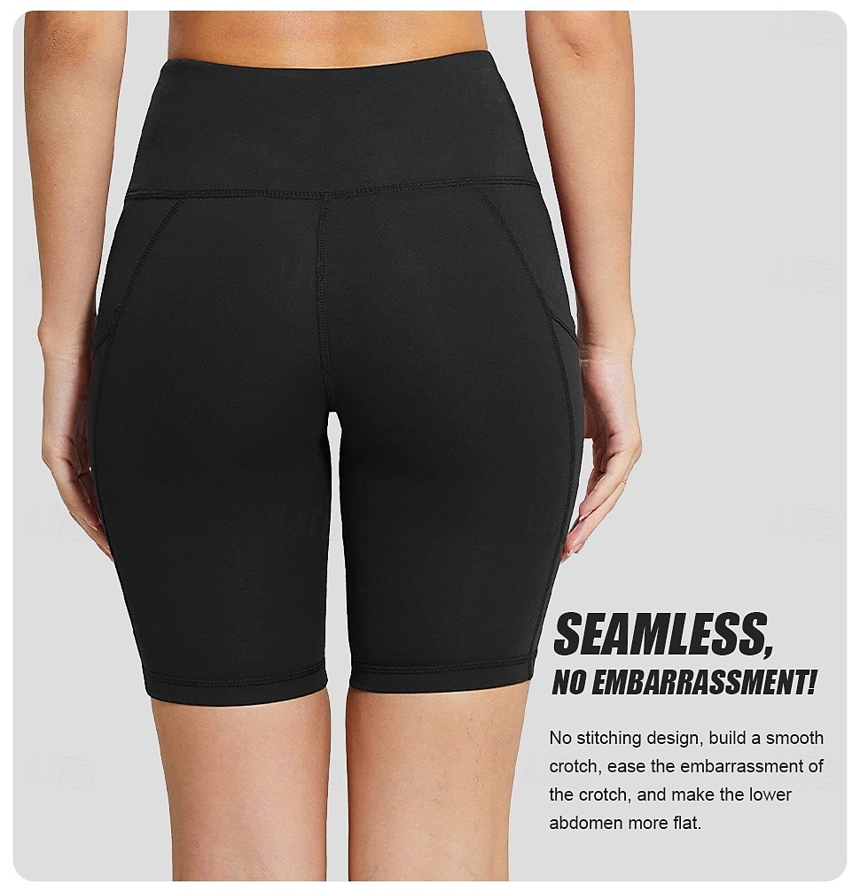 Per donna Pantaloncini da ciclismo Bicicletta Pantaloncini Vestibilità aderente Gli sport Elastico Traspirante Nero Blu scuro Abbigliamento Abbigliamento ciclismo del 2026 a $25.99 –P3