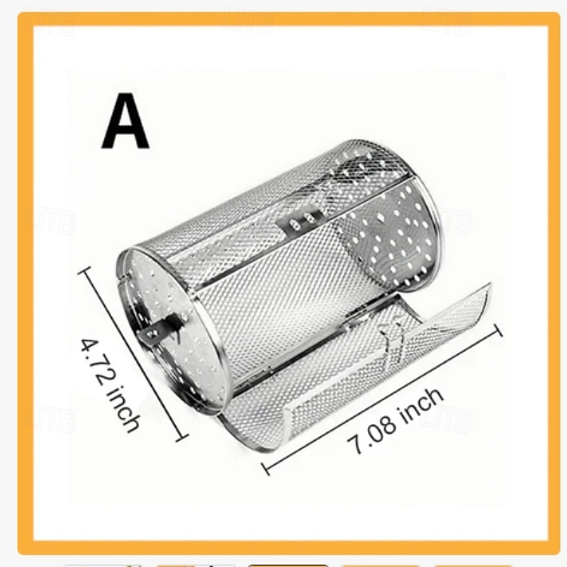 вращающаяся решетка из нержавеющей стали, вертел на 360 градусов для равномерного приготовления, многофункциональная совместима с духовкой и фритюрницей, легко моется, незаменим для барбекю и вечеринок 2026 - $16.99 –P6