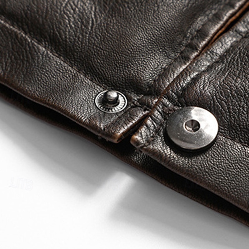 Homens Colete Gilet Casamento Festa / Eventos Diário Moda Negócio Outono & inverno Bolsos Tosão Pele PU Térmico / Quente Tecido Zíper Colarinho Chinês Normal Café Colete de 2025 por $63.99 –P11