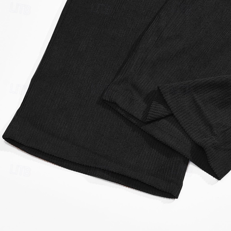 Herren Anzughosen Cordhose Hose Hosen Schlabberhose Faltenhose Tasche Gerade geschnitten Glatt Komfort Weich In voller Länge Party Geschäft Täglich Modisch Strassenmode Schwarz Marineblau 2025 - $25.99 –P1