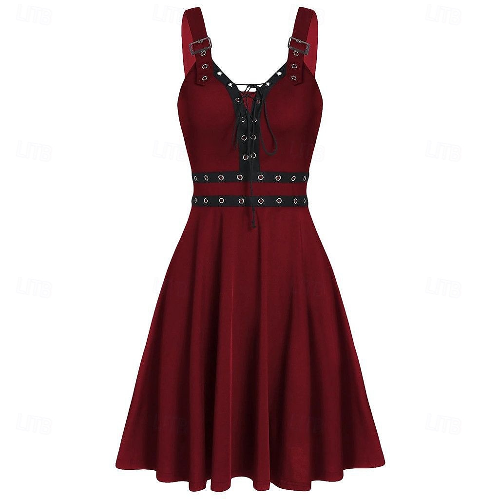 Punk și gotic Rochie de Cocktail Rochie de epoca Rochii Mascaradă Fata Goth Pentru femei Halloween Carnaval Mascaradă Halloween Bal Festival Adulți Rochie 2025 - $23.99 –P8
