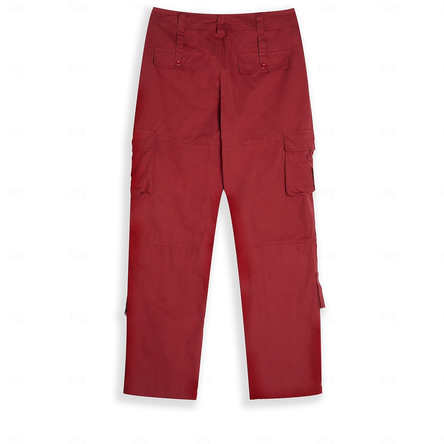 Damen Cargo-Hosen Weites Bein Hosen Hose Aktiv Streetwear Lässig Volle Länge Mittlere Taille Einfach Reißverschluss Tasche Mehrere Taschen Atmungsaktivität Bequem Mikroelastisch Outdoor Straße 2026 - $44.99 –P2