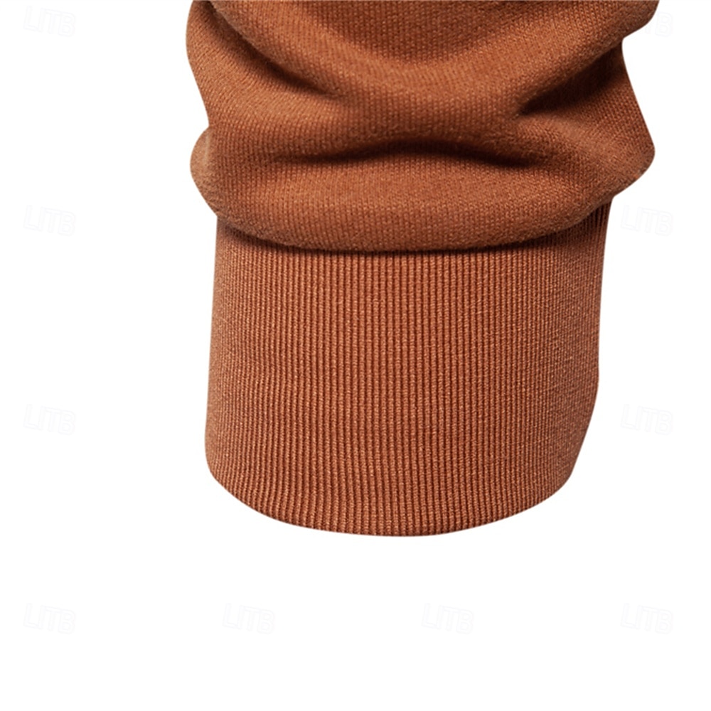 felpe con collo finto e cerniera a un quarto da uomo, pullover casual patchwork, felpa in misto cotone per uomo del 2025 a $37.99 –P5