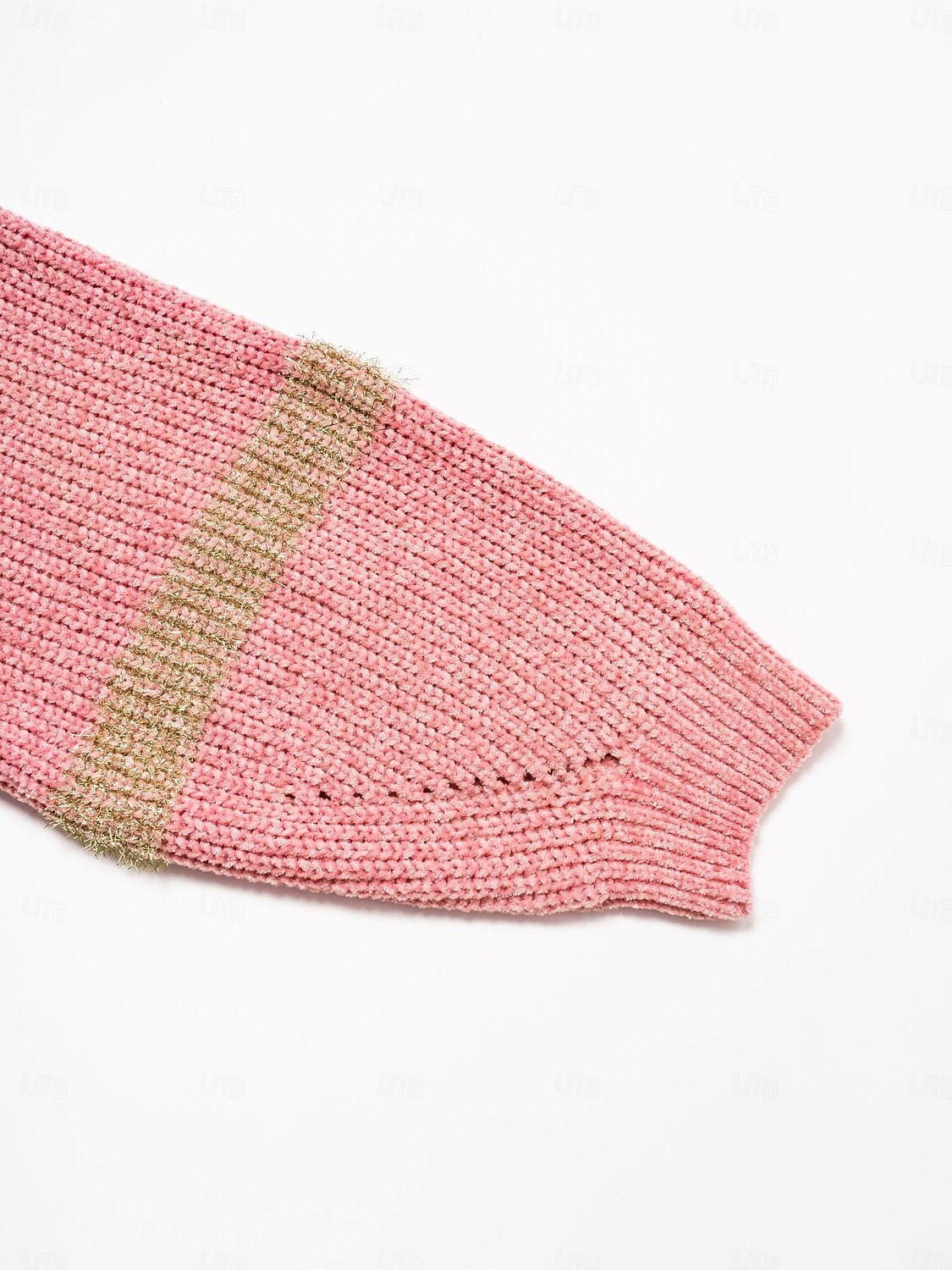 Per donna Felpa Girocollo A coste Maglia Ciniglia Manica normale Autunno inverno Informale Maglia Manica lunga Banda Rosa Rosso S M L del 2025 a $69.99 -P17