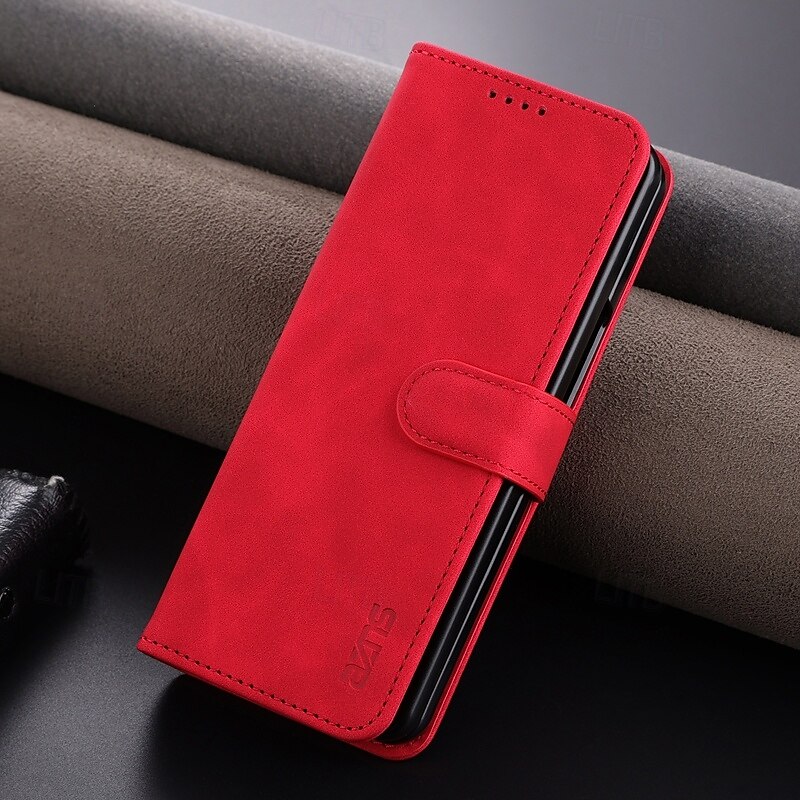 Phone Case For Z Fold 6 Z Fold 4 Z Fold 3 iPhone 16 Pro Max Plus iPhone 15 Pro Max Plus iPhone 14 13 12 11 Pro Max Plus Mini Back Cover with Stand Holder Card Slot Shockproof Retro PU Leather 2025 - $18.99 –P13