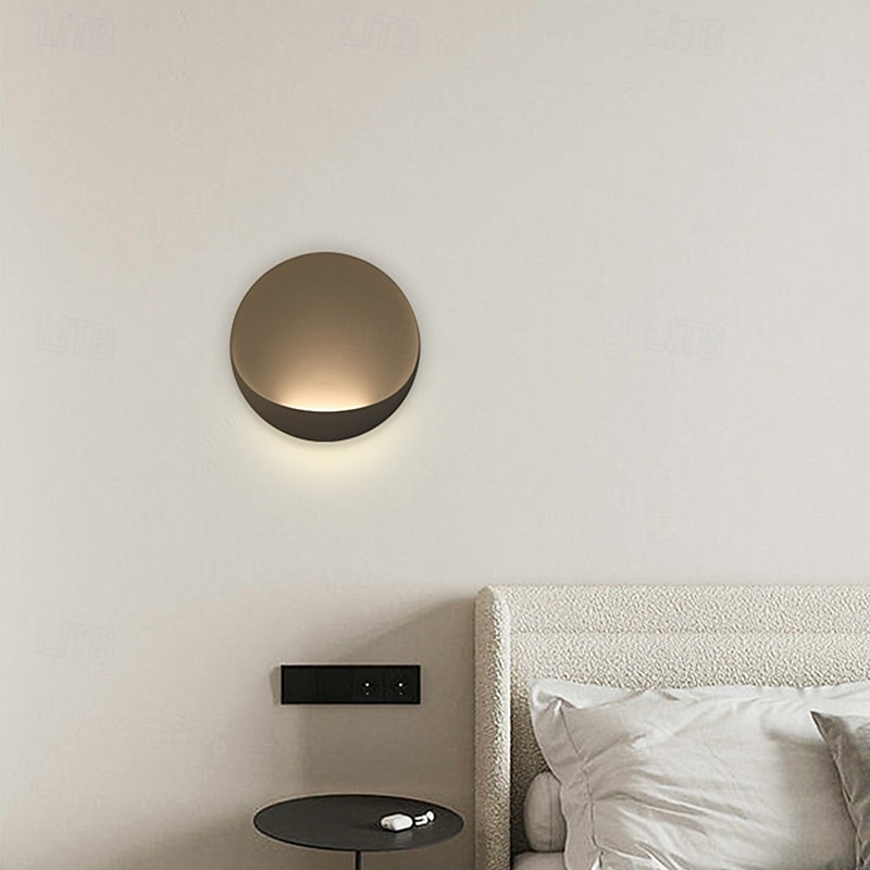 Modern Minimalist Round Aluminum LED Wall Sconce Lamp Indoor Modern Indoor Wall Lights Bedroom Metal Wall Light 110-240V 10W 2025 - $141.99 –P5