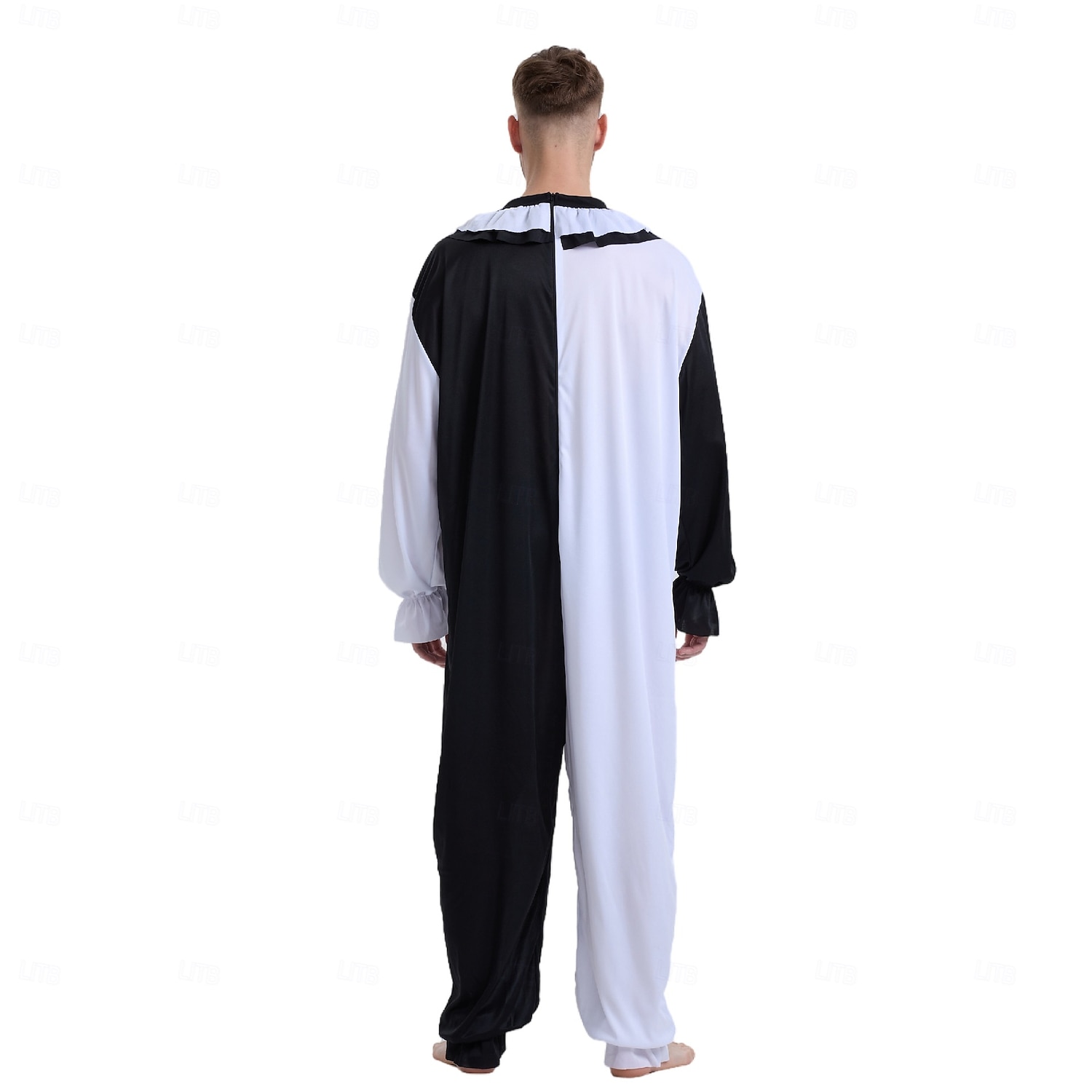 Terrifier Clown Killer Clown Mask Jumpsuit Full Head Kid's Adults' Men's Boys Scary Costume Halloween Carnival Easy Carnival Costume 2025 - $47.31 –P6