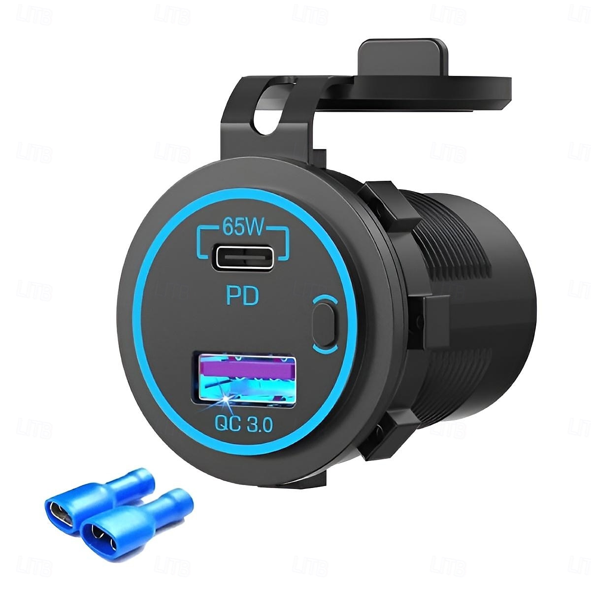 nabíječka do auta motocykl 12v 24v usb-c pd qc 3.0 port usb zásuvka pro rv auto zásuvka usb port 2025 - $28.99 –P5