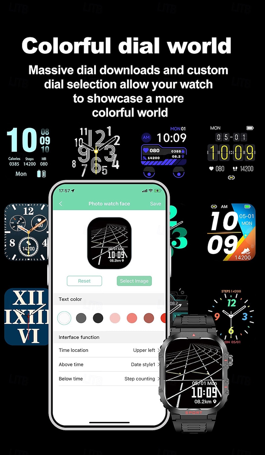 iMosi G45 Smart Watch 1.81 inch Smartwatch Fitness Running Watch Bluetooth Pedometer Call Reminder Sleep Tracker Compatible with Android iOS Men Hands-Free Calls Waterproof Media Control IP 67 41mm 2025 - $36.99 –P17