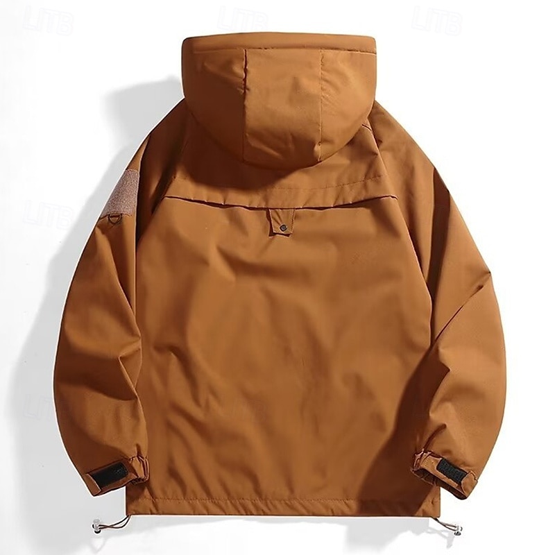 Voor heren Softshell jas Wandeljack Buitenshuis Winddicht Waterbestendig Windjack Reizen Zwart Paars Bruin Groen Khaki 2025 - $35.99 –P6