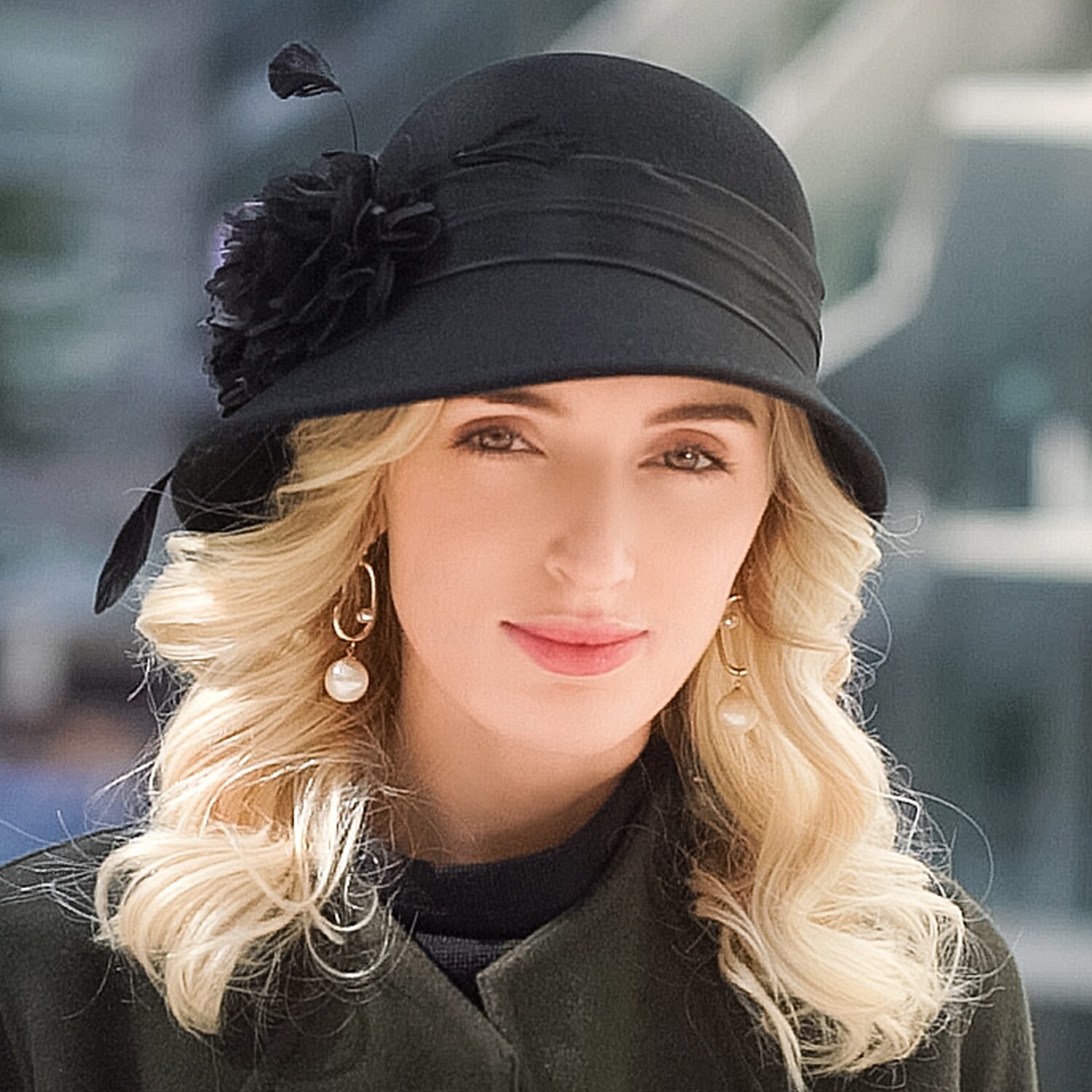 Kalap 100% Gyapjú Fedora kalap Esküvő Hölgyek napja Elegáns Brit Val vel Toll Csipke oldal Sisak Fejfedők 2025 - $45.99 –P17