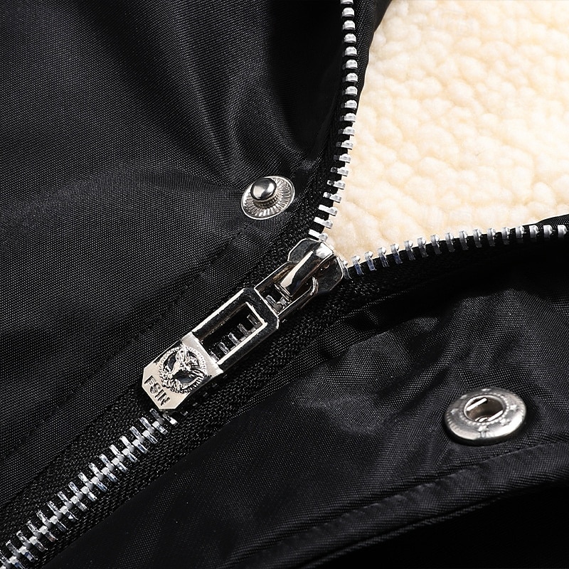 Pánské Zimní kabát Park Kapsy Polyester Flísová podšívka Dovolená Denní nošení Rande Standardní Módní Na běžné nošení Pohodlné Zahřívací Podzim zima Plná / Jednobarevná Černá Rubínově červená Modrá 2025 - $60.99 –P10
