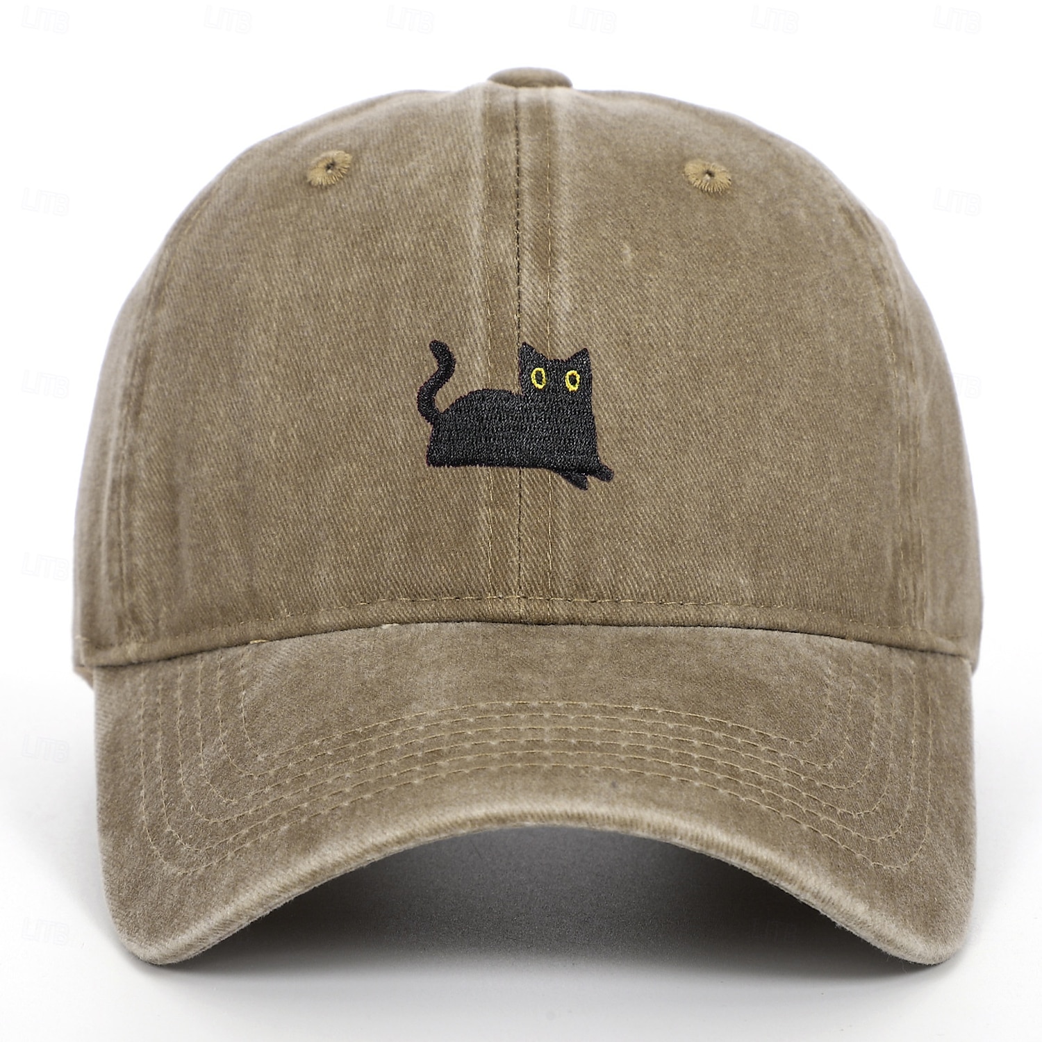 Herr Basebollkeps Solhatt Trucker Hat Vit Mörkgrön Polyester Mode Ledigt Gata Dagligen Katt Justerbara Solskyddskräm Andningsfunktion 2025 - $8.99 –P1