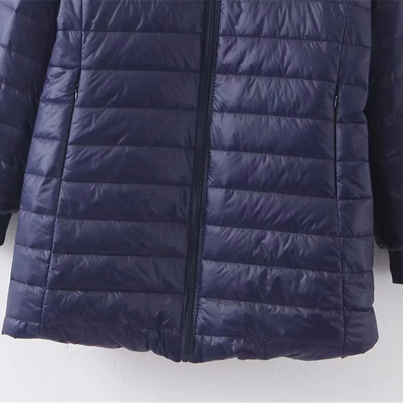 Dame Fleecejakke Fleece Vinter utendørs Varm Myk Bekvem Fleecejakker Hellengdes glidelås Camping / fotturer / grotting Reise Vintersport Svart Rød Navyblå Grønn Kakifarget 2025 - $35.99 –P16