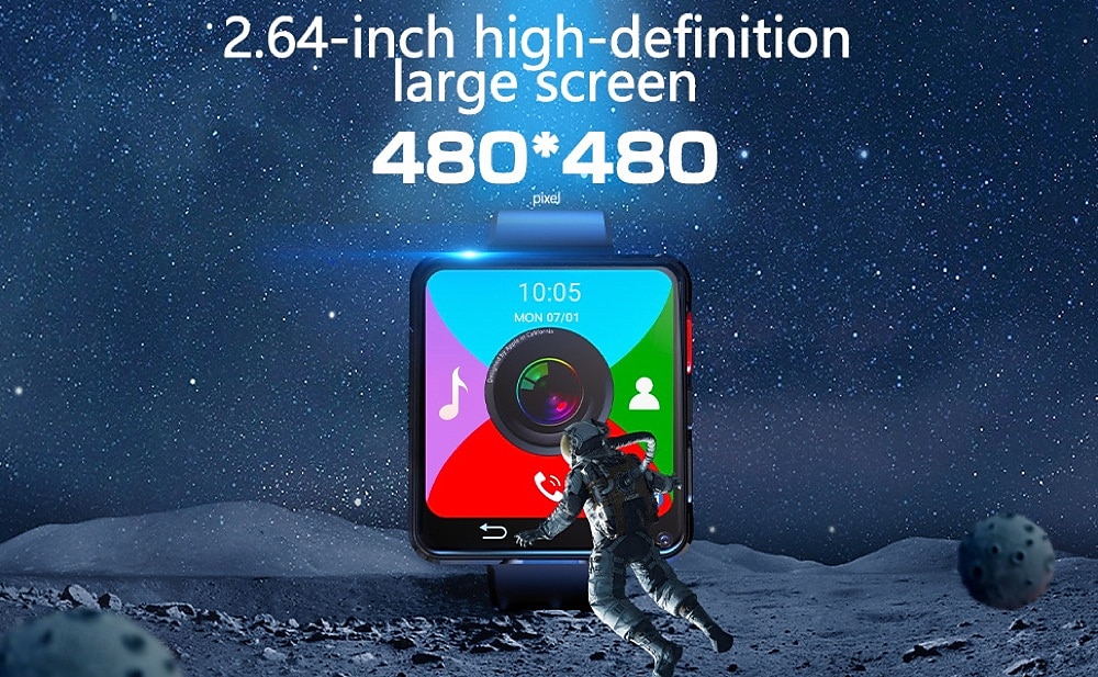 2025年 696 S998 スマートウォッチ 2.64 インチ スマートウォッチ電話 4G LTE ブルートゥース 歩数計 目覚まし時計 と互換性があります Android iOS 男性 GPS ハンドフリーコール カメラ IP 67 52mmウォッチケース  コレクション – $191.99 –P3