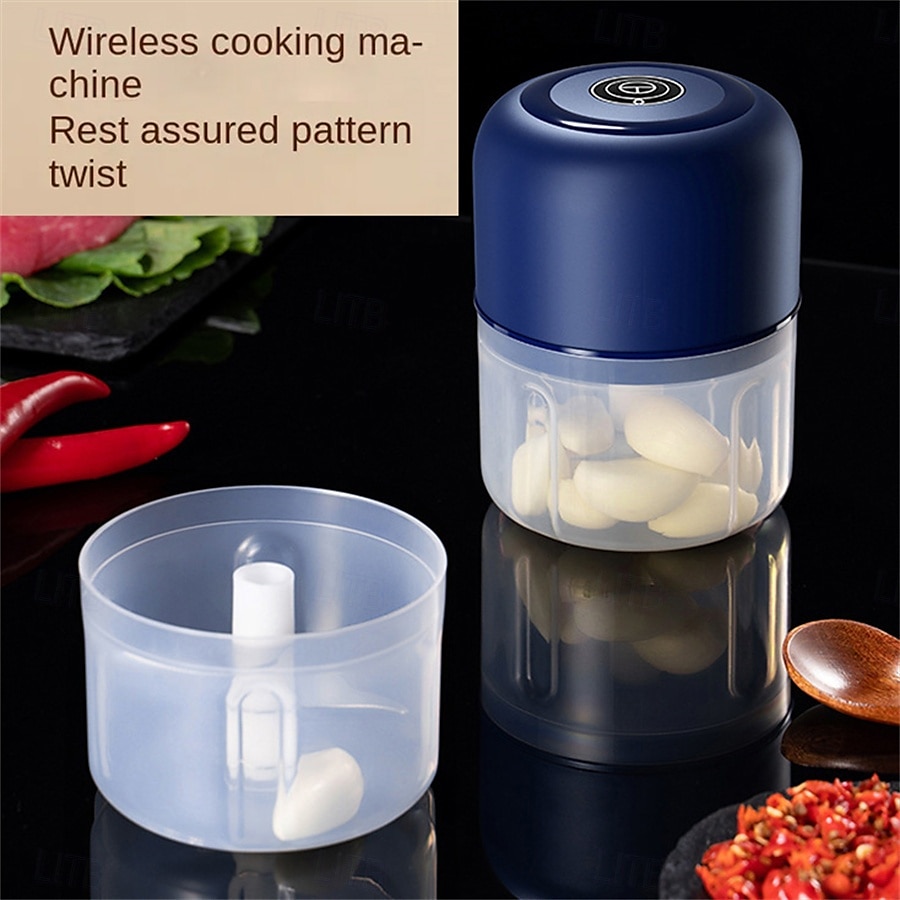 elektrische knoflookmachine gemberstamper blender keuken groente vlees pepermolen usb-oplaadbare knoflookmachine rasp 2026 - $21.99 –P6