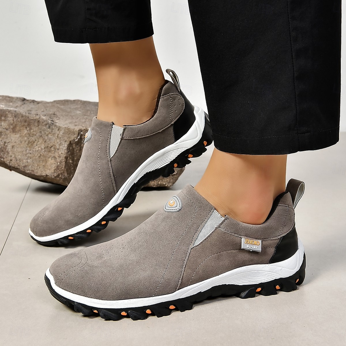 Men's Canvas Slip-On Outdoor Hiking Shoes – Non-Slip Lightweight Trail Shoes for Walking and Climbing 2025 - $29.99 –P2
