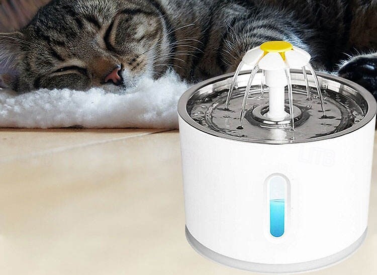 Câini Pisici Animale Mici Bol automat de băut / Boluri pentru pisici pentru câini 3 L Oțel inoxidabil ABS + PC Automat Ușor de Instalat Fântână Mată Alb Castroane & Hrănirea Casă 2025 - $45.99 –P5
