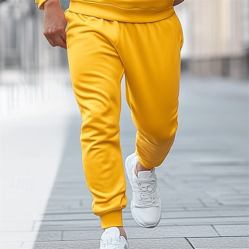 Per uomo Pantaloni da tuta Joggers Pantaloni in Pile Pantaloni Pantaloni invernali Coulisse Elastico in vita Tinta unica Comodità Morbido Lunghezza intera Casa Sport all'Aperto Quotidiano Moda del 2026 a $17.99 –P1