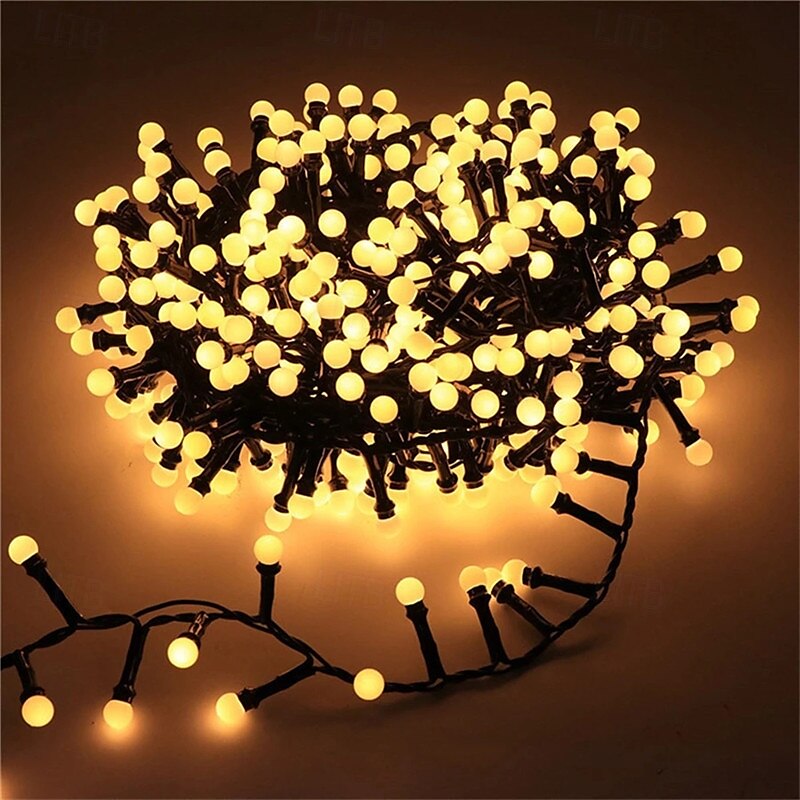 vanntette led fe string lights 5m/10m julelys dc31v eu/us/au/uk plug led string lights for outdoor  & innendørs innredning 2025 - $44.99 –P2