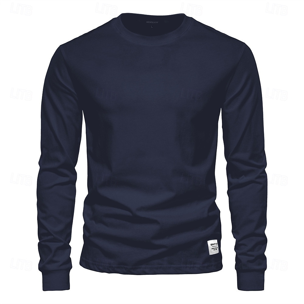 Herren Pullover Sweatshirt Rote Dunkelmarine Blau Langarm Shirt Golfkleidung, Kleidung, Outfits, Kleidung 2025 - $59.99 –P2