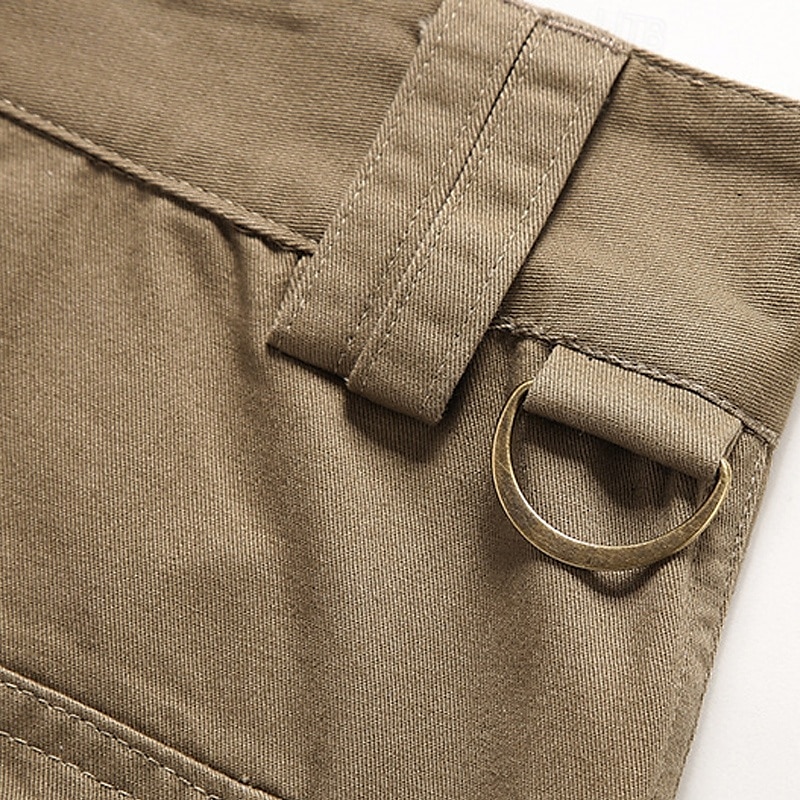 Per uomo Pantaloni cargo Pantaloni Bottoni Multi tasca Liscio Indossabile Esterno Giornaliero Campeggio e hiking Di tendenza Classico Nero Giallo del 2025 a $46.99 –P3