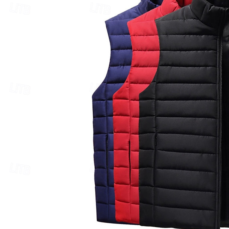 Муж. Жилет для туризма и прогулок Зимнее пальто Флисовый жилет для туризма и прогулок Без рукавов Жилет На открытом воздухе Сохраняет тепло Флисовая подкладка Удобный Дышащий Зима Молния Карман 2025 - $19.99 –P6