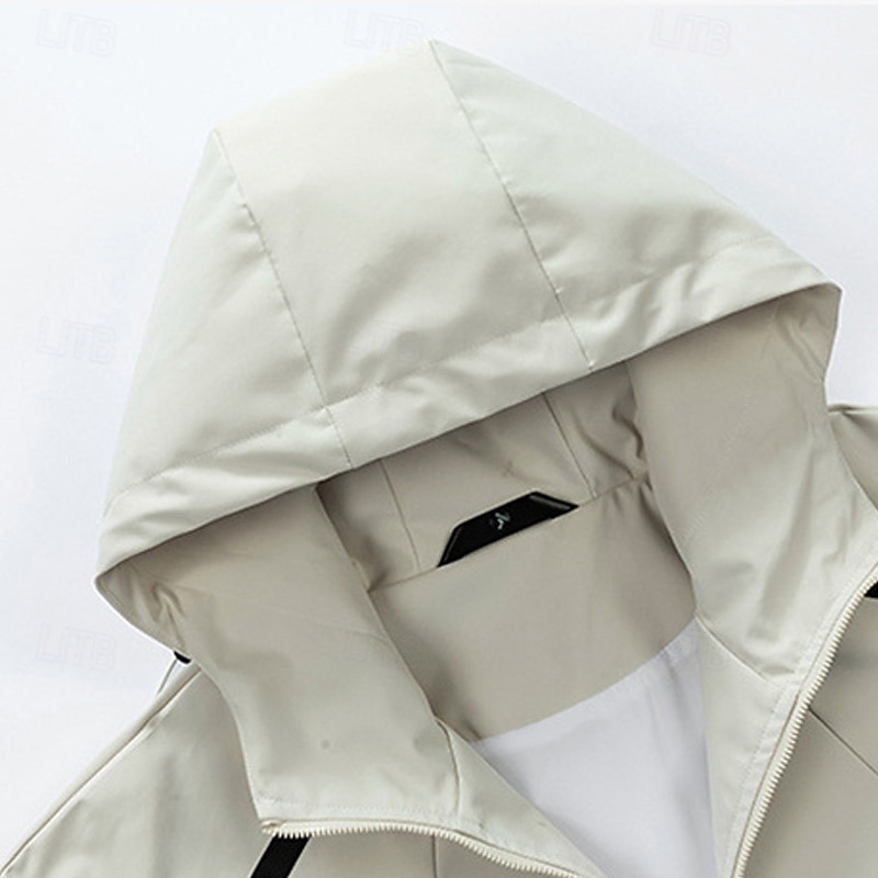 Herre Softshell jakke Turjakke utendørs Vindtett Vindjakke Reise Svart Rosa Lilla Grønn Kakifarget 2025 - $46.99 –P10