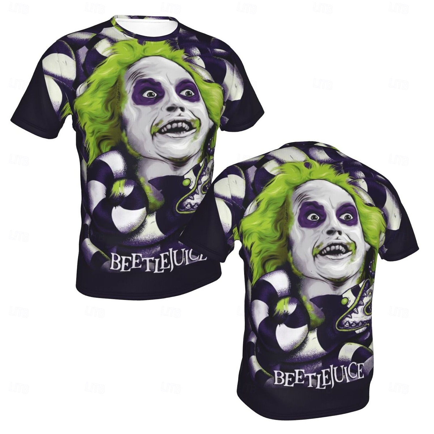 Beetlejuice 2 Trička Manga Tisk 3D Postavička Grafika Pro Pro páry Pánské Dámské Dospělé Karneval Plesová maškaráda 3D tisk Párty Běžné / Denní 2025 - $15.49 –P5