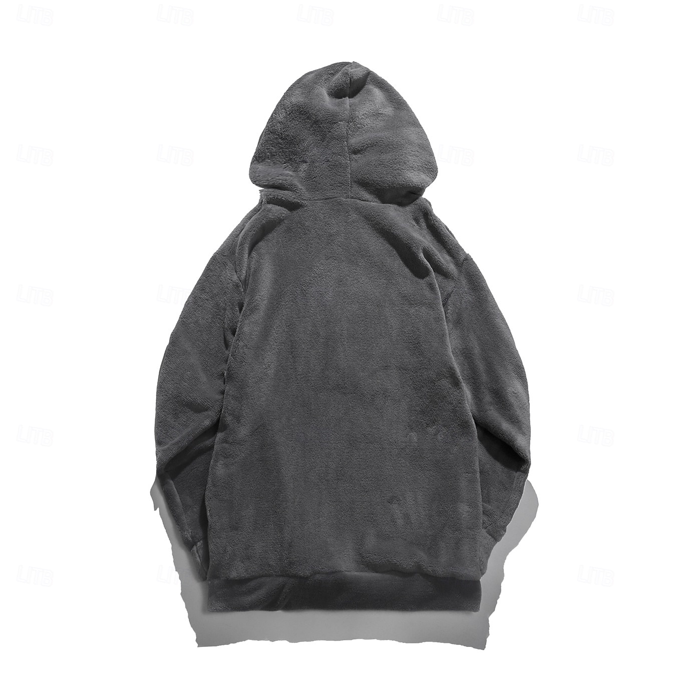 Per uomo Felpa con cappuccio Felpa con cappuccio in pile Nero Marrone Grigio Con cappuccio Liscio Tasche Sportivo Giornaliero Per eventi Streetwear Fantastico Informale Inverno Primavera & Autunno del 2025 a $28.99 –P5