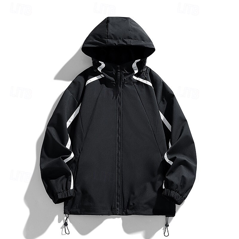 Herre Softshell jakke Turjakke utendørs Vindtett Vindjakke Reise Svart Rosa Lilla Grønn Kakifarget 2025 - $46.99 –P1