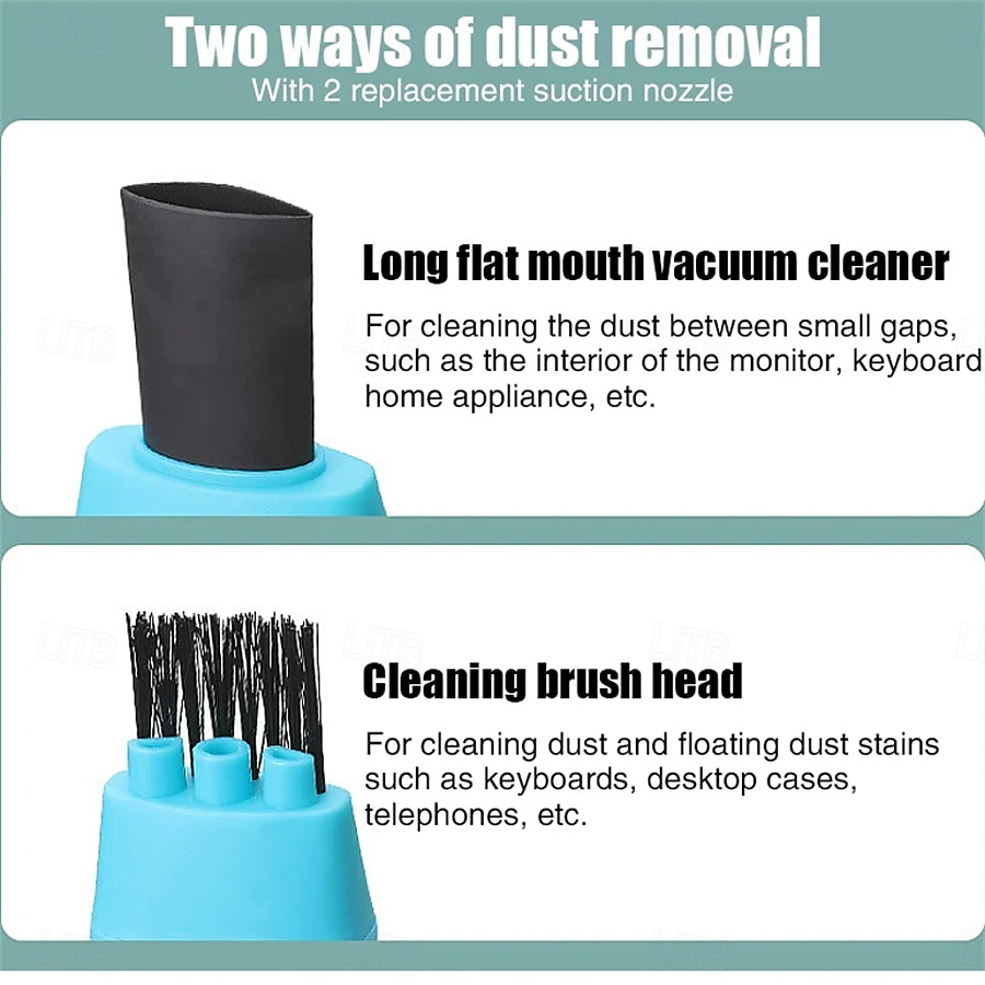 Mini USB Vacuum Cleaner Keyboard Brush Laptop Shell Cleaner Dust Brush Portable USB Vacuum Cleaner Computer Cleaning Tool 2025 - $14.99 –P7