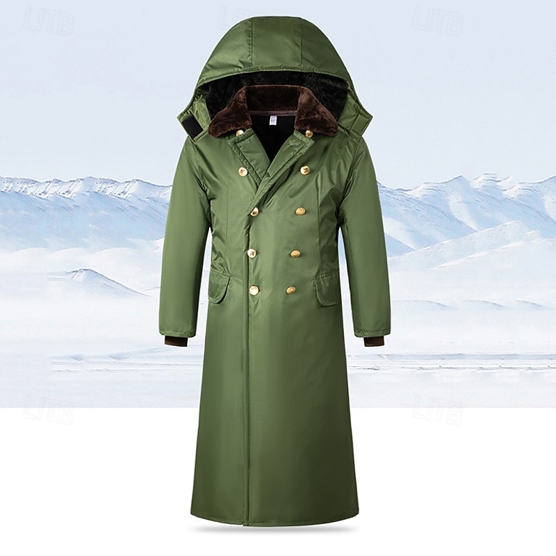 Hombre Abrigo de invierno Chaqueta de lana para senderismo Invierno Al aire libre Mantiene abrigado Forro Polar Resistente al Agua Resistente a arañazos Abrigos Viaje Negro Verde 2025 - $46.99 –P12