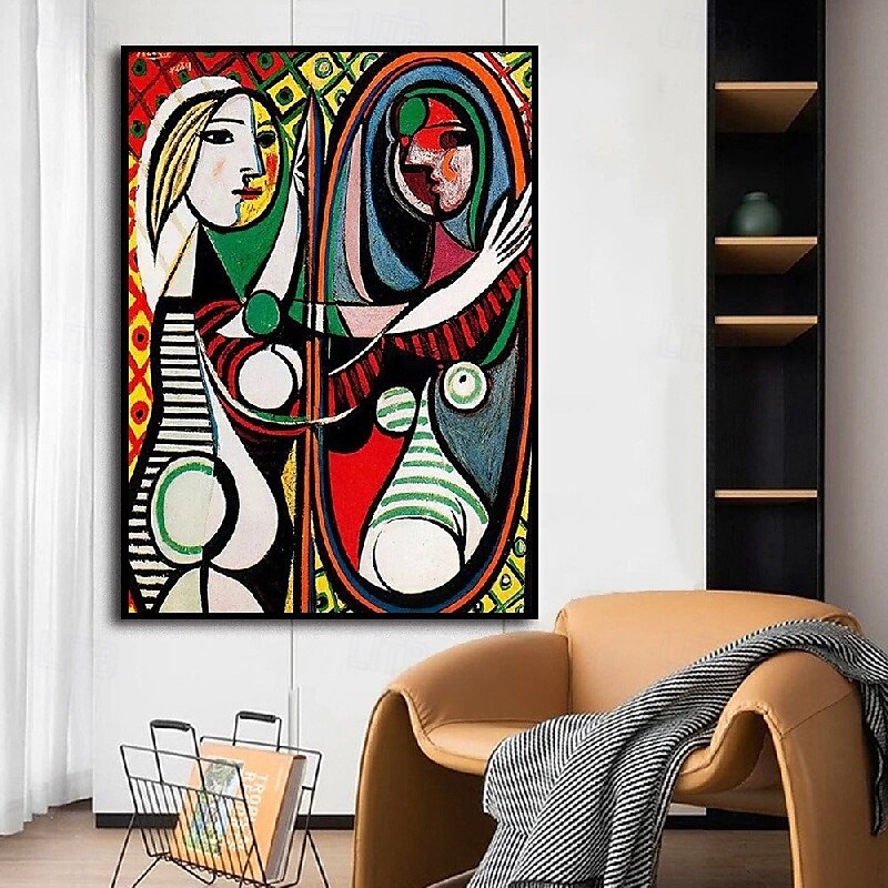 pablo picasso olajfestmény kézzel készített pablo picasso női absztrakt vászon művészet olajfestmény nappali hálószobába lakberendezés fali művészet pablo picasso stílusú festmény 2025 - $131.99 –P3