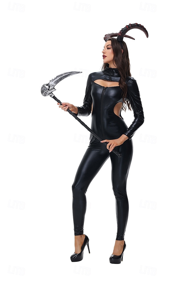 Čert Valpuržina noc Cosplay kostým Kostým na Večírek Maškarní Dospělé Dámské Úbory cosplay Výkon Párty předvečer Všech svatých Plesová maškaráda Jednoduchý karnevalový kostým 2025 - $43.99 –P7