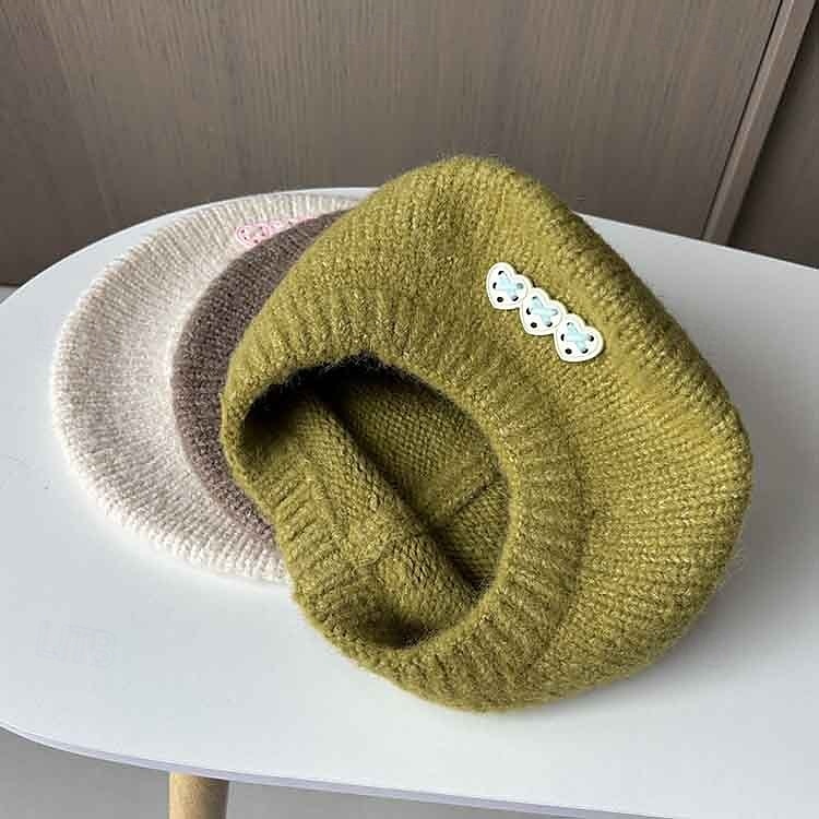 Hats Polyester Beret Hat Floppy Hat Valentine's Day Casual Holiday Tea Party Ladies Day Elegant Vintage Simple With Bows Pure Color Headpiece Headwear 2025 - $21.99 –P3