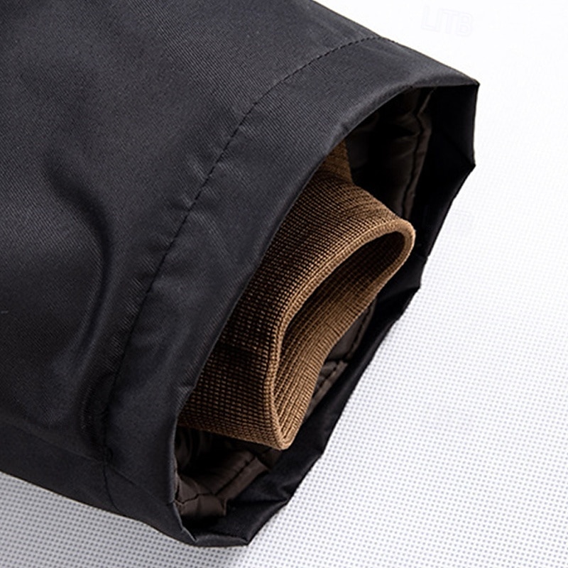 Hombre Abrigo de invierno Chaqueta de lana para senderismo Invierno Al aire libre Mantiene abrigado Forro Polar Resistente al Agua Resistente a arañazos Abrigos Viaje Negro Verde 2025 - $46.99 –P7