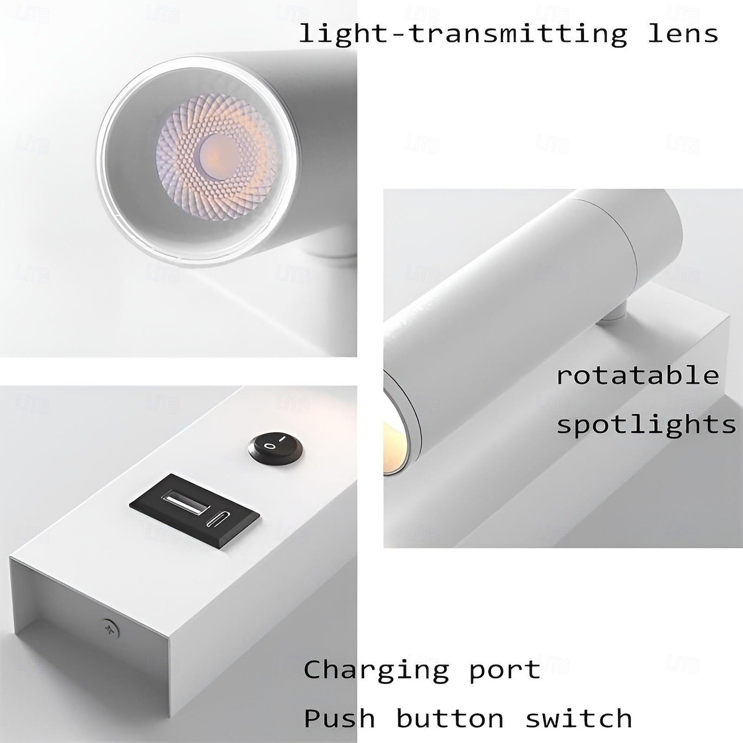 LED Wall Sconce with USB Charging Port Wall Mounted Reading Lamp Bedside Button Switch Wall Lighting Indoor Wall Lights 2025 - $74.99 –P5