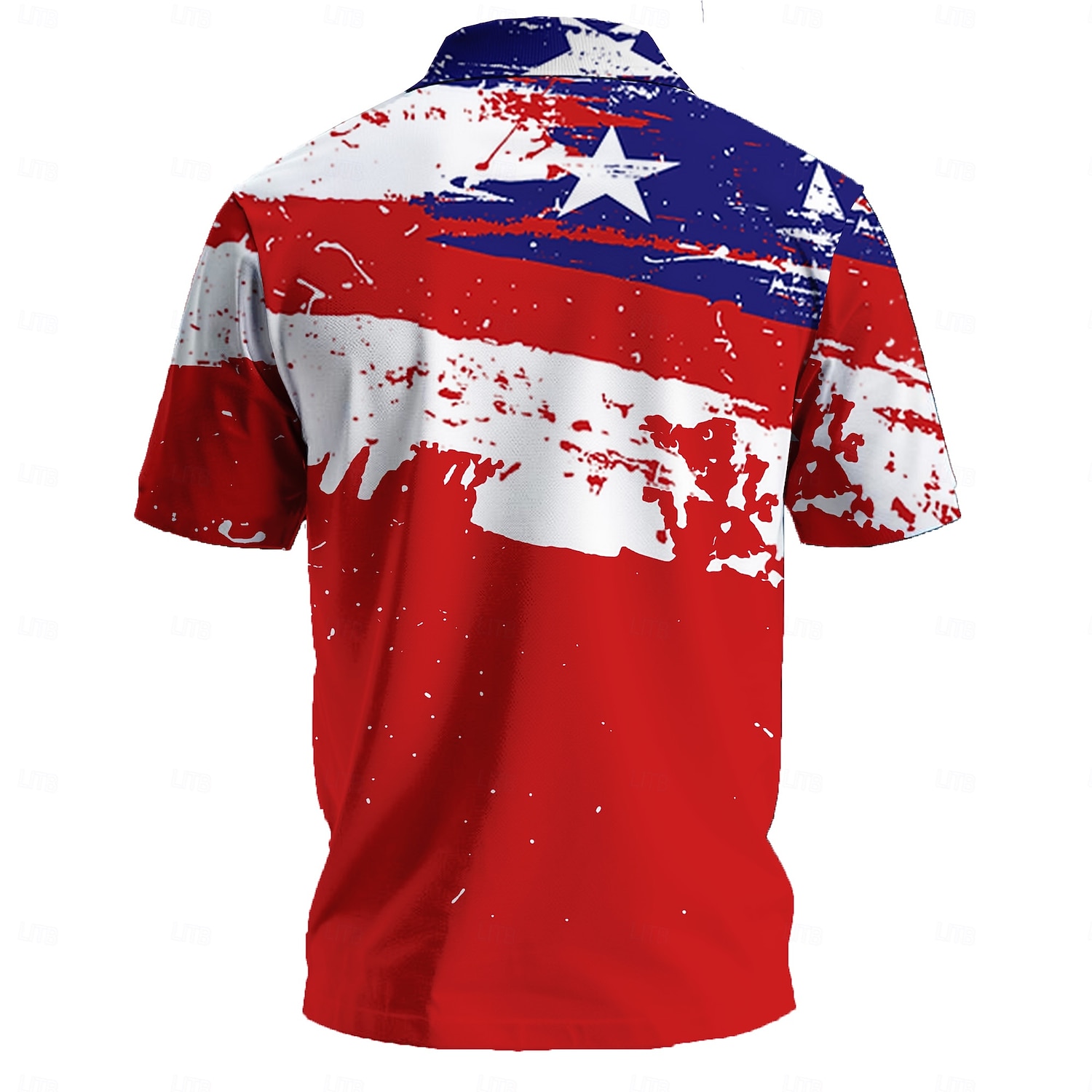 4 luglio 2026 250° Per uomo Bandiera Americana Veterani Polo con zip Maglia da golf Manica Corta Magliette polo Camicie con Colletto Casual Abbigliamento casual alla moda Abbigliamento da vacanza del 2026 a $23.99 –P2